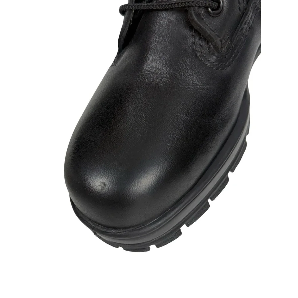 Bates DuraShock Steel Toe Work Boots Mens Size 6 M US Leather Vibram USA Black